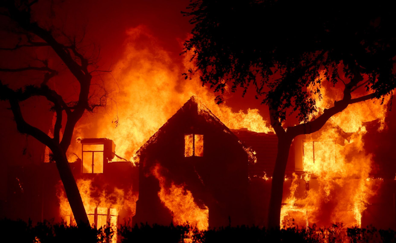 massive wildfire in northern japan destroys 84 buildings