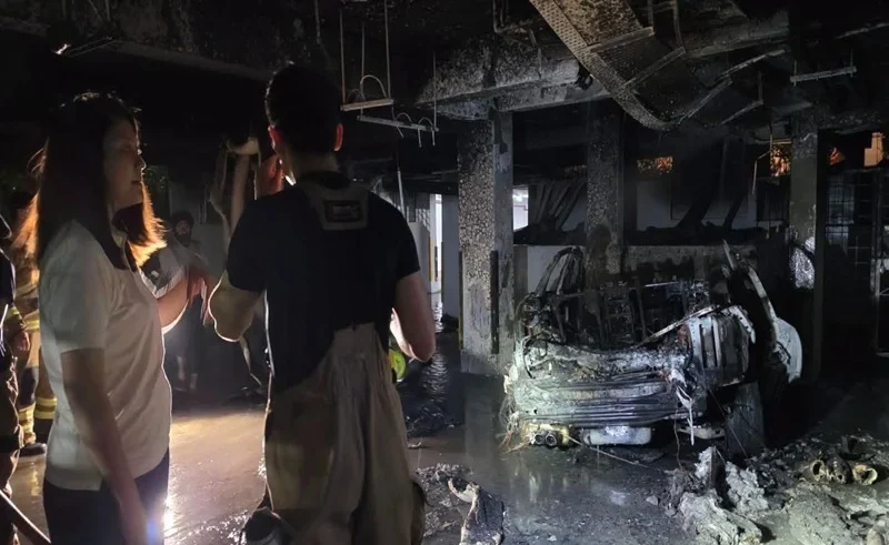 singapore condo basement carpark fire safety