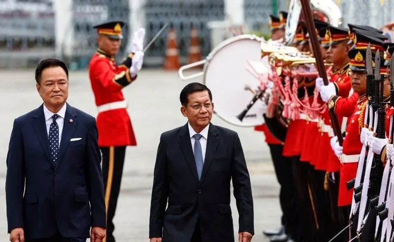 min aung hlaing thailand visit