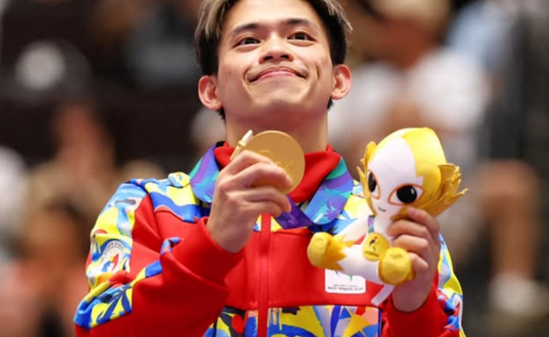 Carlos Yulo Wins Asian Games Floor Exercise Gold