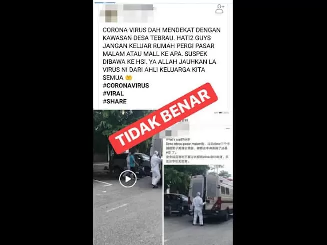 Johor Health Department denies Coronavirus case in Desa Tebrau