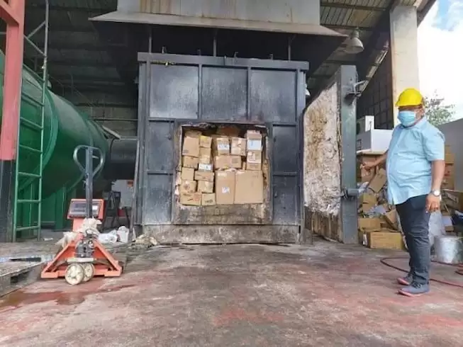 ASF-positive shipment of food items disposed