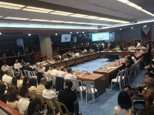 The Senate panel begins hearing on the franchise ABS-CBN