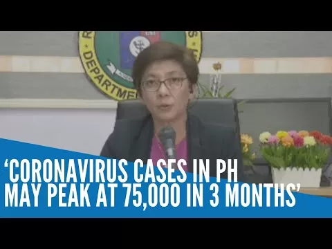 Coronavirus cases will peak at 75,000 in 3 months in PH