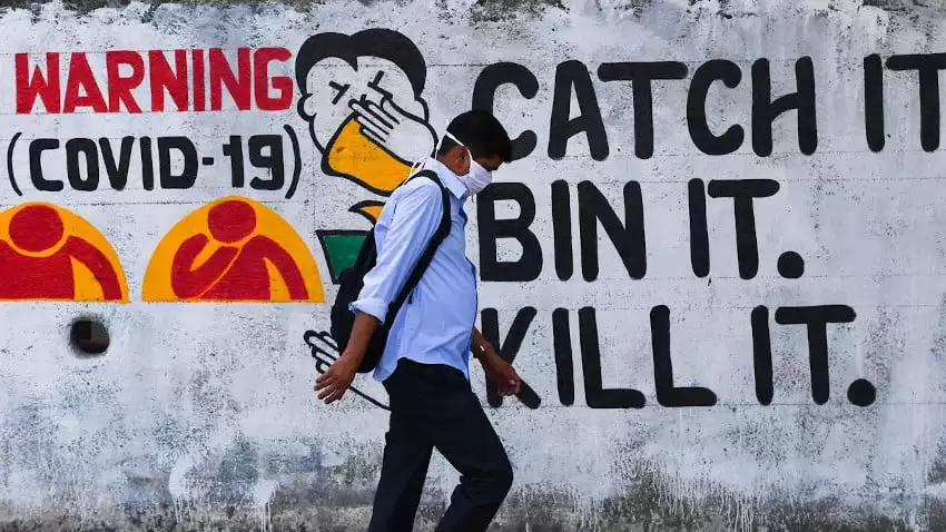 Humanity under virus lockdown almost half of the world