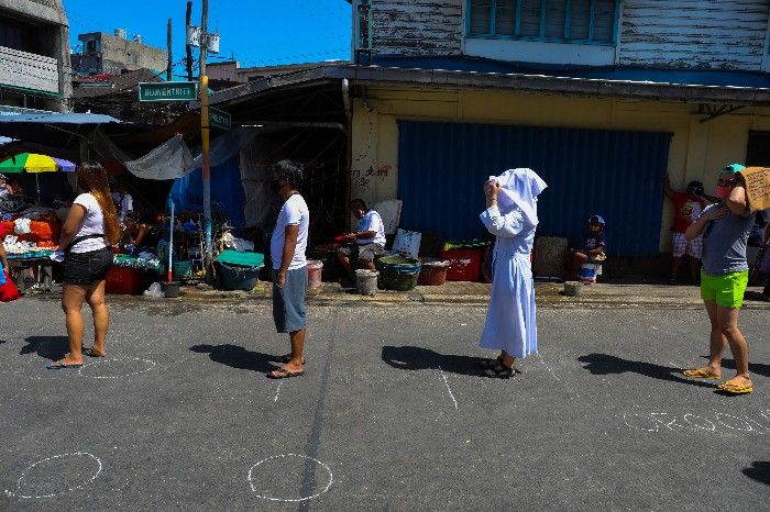 Social Distancing maintained in Philippines