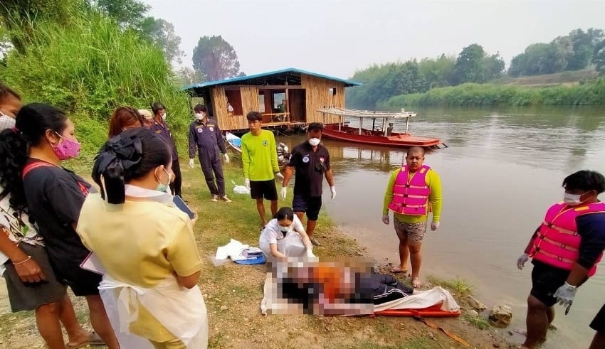 he bodies of two teenage girls who went missing on Friday in the Kwae Noy river in this western Thailand were recovered