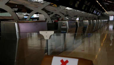 Suvarnabhumi airport seems empty due to Coronavirus