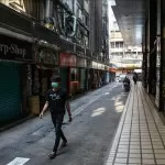Empty street i seen to combat covid19 in bangkok