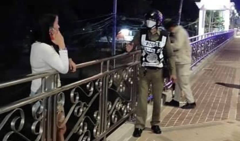 Police in Chiang Mai were successful stopping a woman for committing suicide