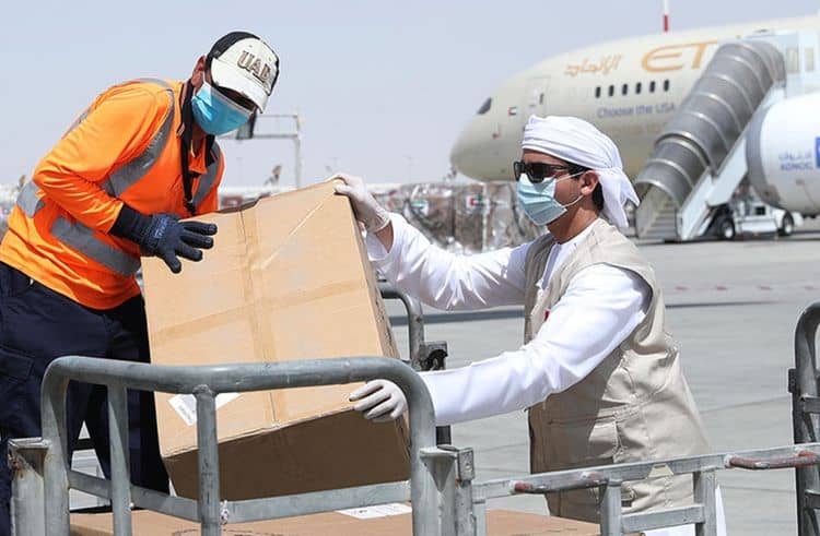 UAE support indonesia by sending Covid19 medical supplies