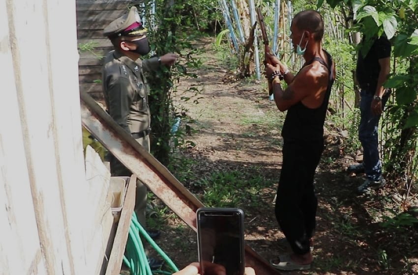 Buddhist Monk killied in a forest in Lampang Province