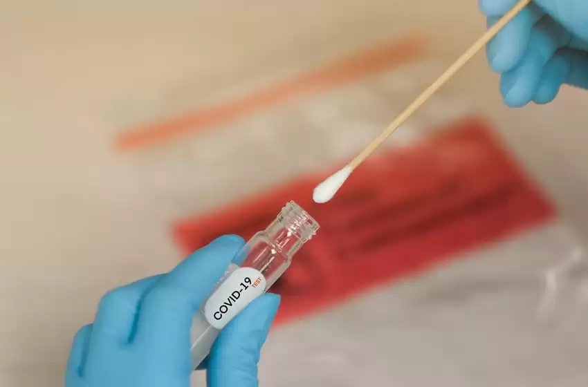 COVID-19 Nasal swab laboratory test in hospital lab