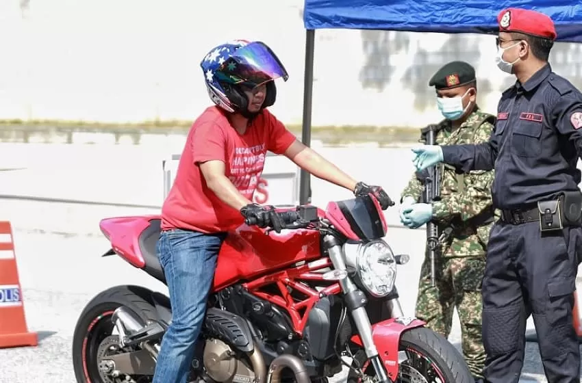 Malaysia Police is checking on people based on CMCO