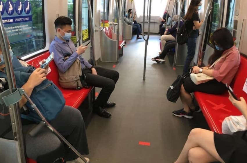 Malaysians avoid crowded areas, public transportation