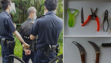 Singpore 61 year old man arrested for attempt murder