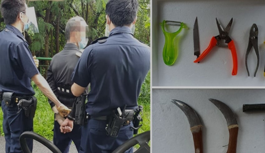 Singpore 61 year old man arrested for attempt murder