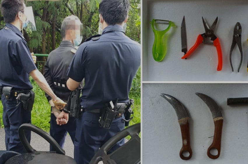 Singpore 61 year old man arrested for attempt murder