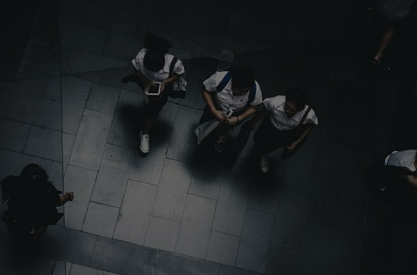 Students were entering into school