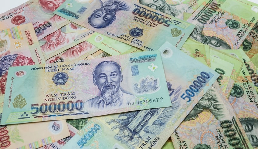 Vietname money Dong value weakens