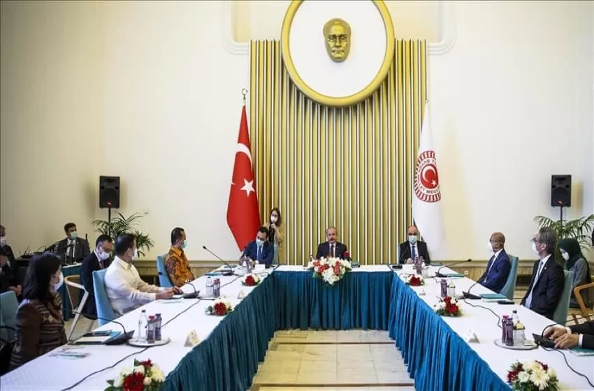 Turkey’s Parliament speaker meets ASEAN representatives in Ankara