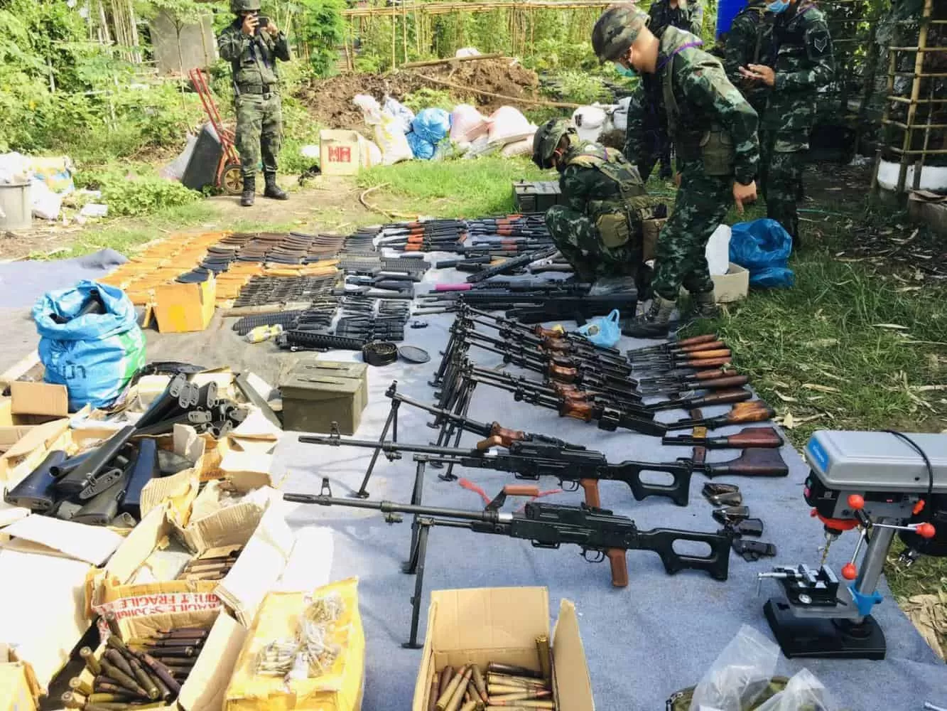 Huge Cache of Weapons Uncovered in Northern Thailand