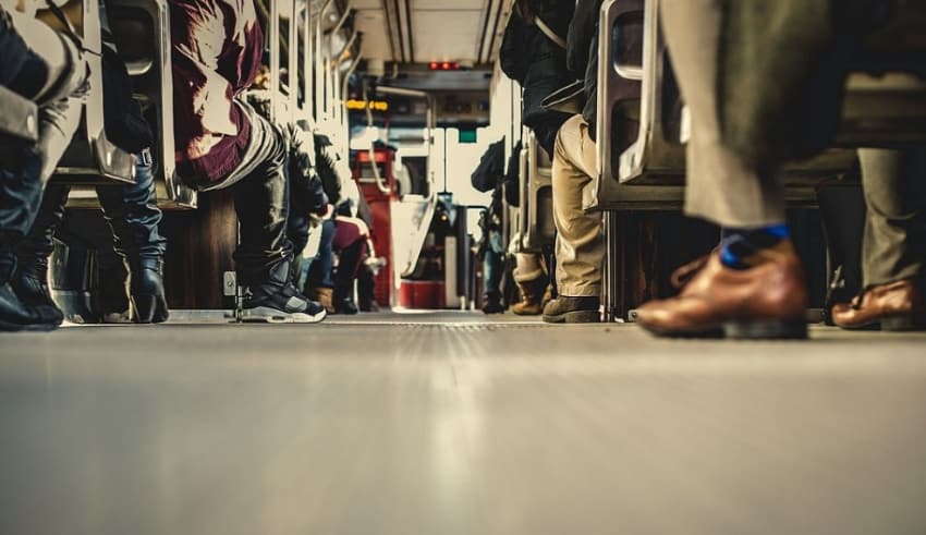 Passengers filled their seating in the bus Transportation