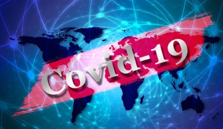 Covid19 spreads all over the world concept