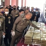 Narcotics suppression police in Thailand have landed a huge drugs haul