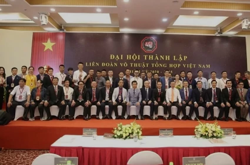 The members of Vietnam Mixed Martial Arts Federation's Executive Board