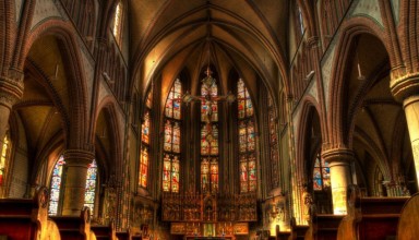 Interior work of Catholic church