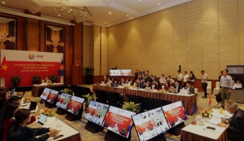 online meeting between economic ministers in Southeast Asia