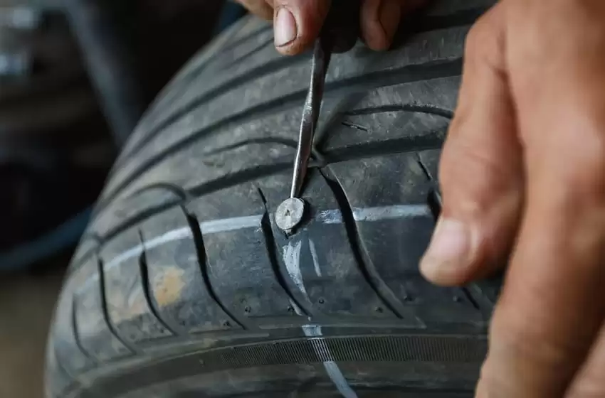 Punctured Tires warning in Thailand