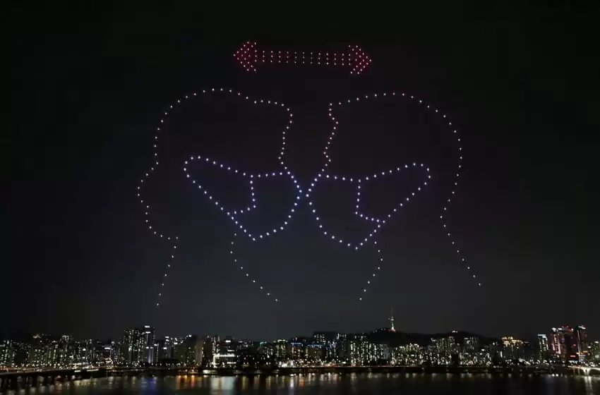 COVID-19 Over Space: Hundreds of Drones Light up Seoul’s Night Skies