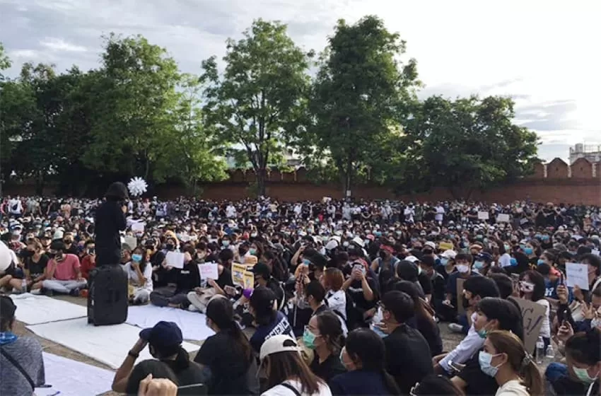Chiang Mai Gathering: Holding a Rally to Speak Up and Demand Oust of the PM