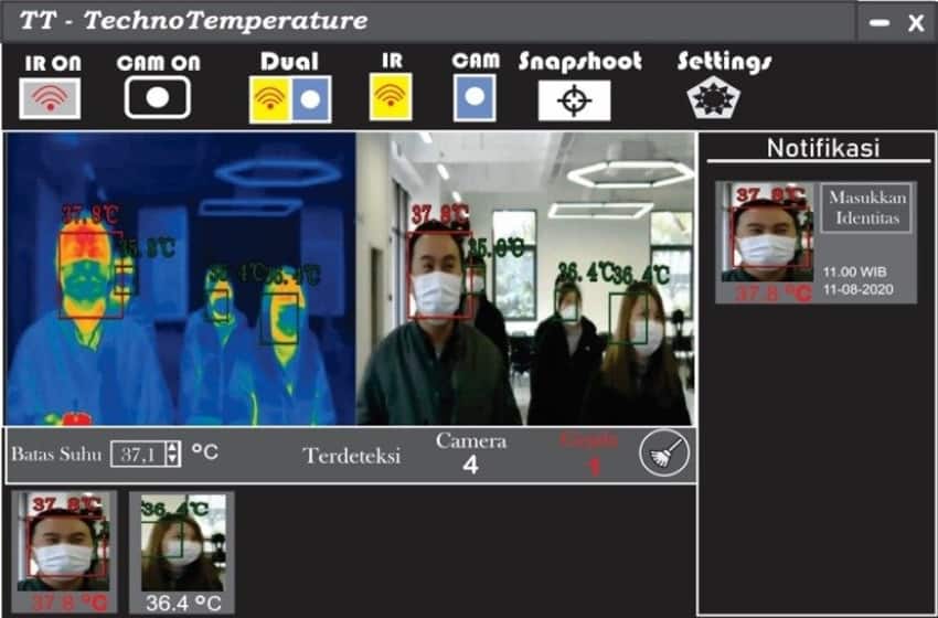 ITS students create Techno Temperature with AI as innovation of COVID-19 temperature detector