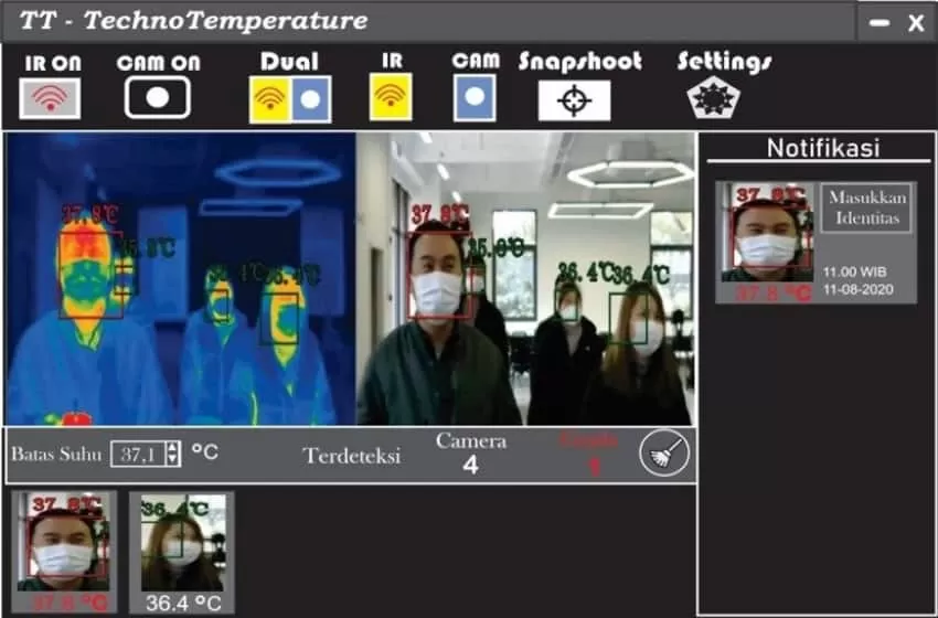 ITS students create Techno Temperature with AI as innovation of COVID-19 temperature detector