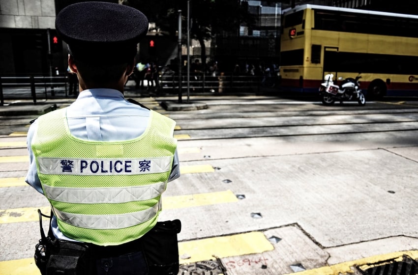 Despite the Ban on Demonstrations, Massive Police Presence was Anticipated in Hong Kong on Oct 1