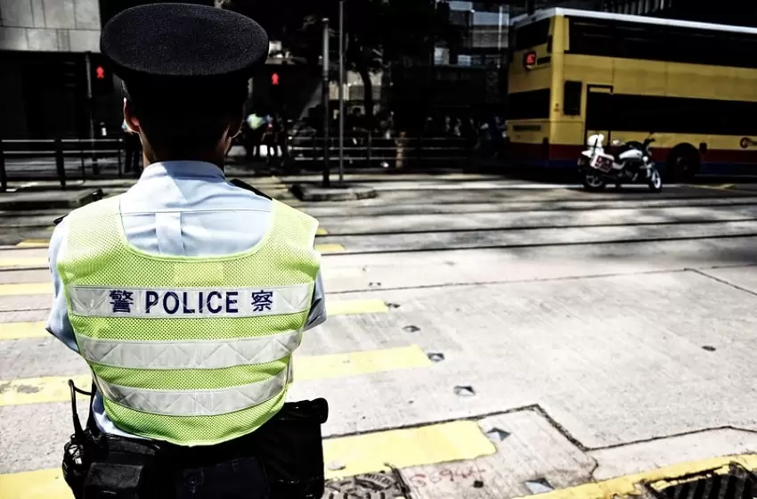 Despite the Ban on Demonstrations, Massive Police Presence was Anticipated in Hong Kong on Oct 1