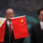 China and Philippine Flag
