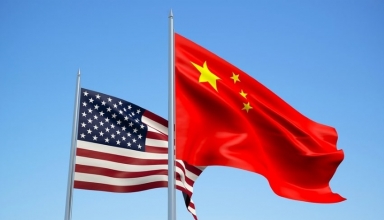 US and China Flag