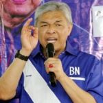 Barisan Nasional head Datuk Seri Ahmad Zahid Hamidi