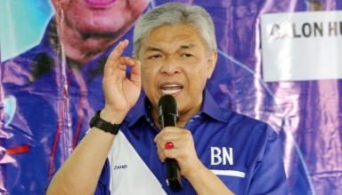 Barisan Nasional head Datuk Seri Ahmad Zahid Hamidi