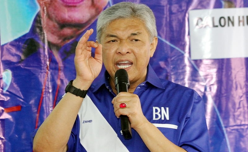 Barisan Nasional head Datuk Seri Ahmad Zahid Hamidi