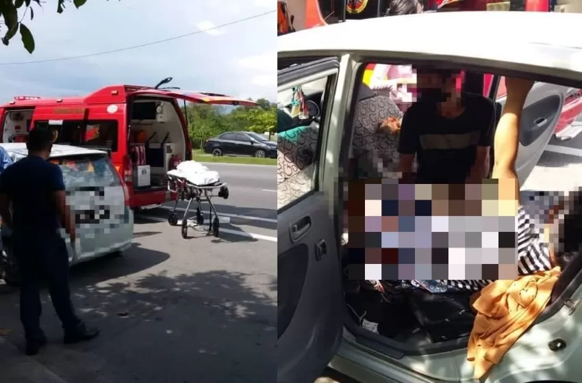 A woman gives birth to her daughter in her car during a traffic jam in Kota Kinabalu