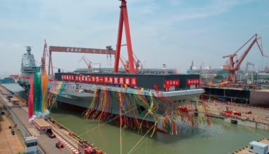 'Fujian,' China's third and most advanced aircraft carrier, is launched