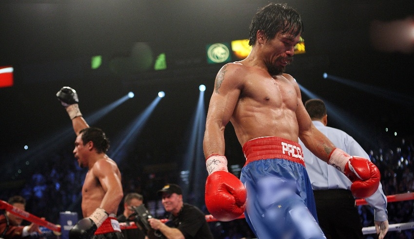 Manny Pacquiao pays a visit to the Camp Nou of FC Barcelona