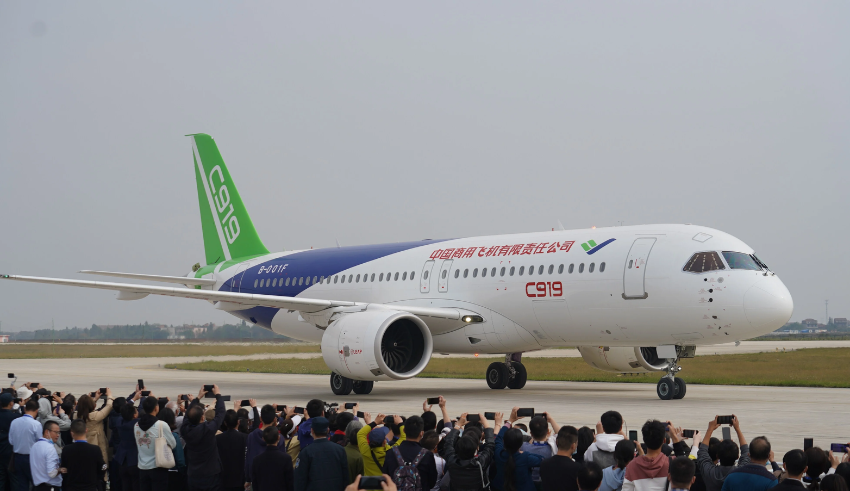 Test planes for China's C919 airplane nears certification