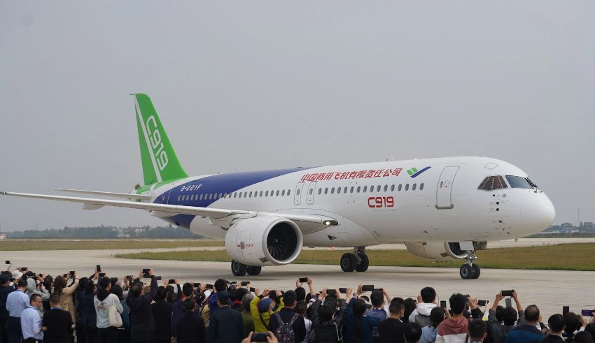 Test planes for China's C919 airplane nears certification