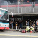 An elderly woman was killed in a bus crash on Tiong Bahru Road